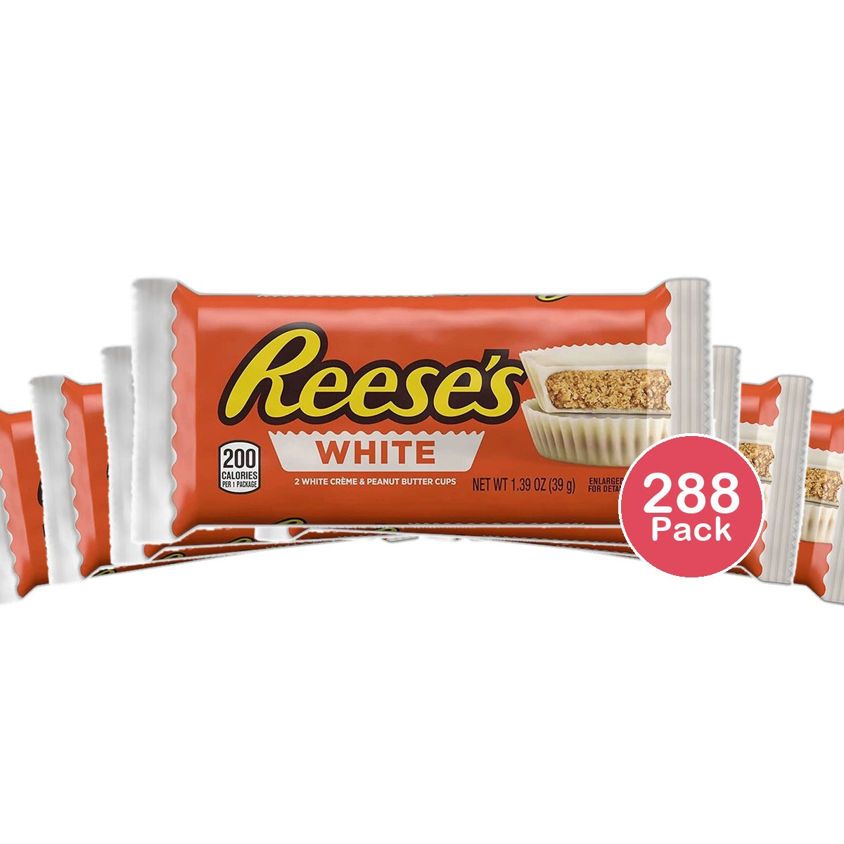 Hersheys Reeses Peanut Butter White Chocolate Cups 1.39Oz (Pack of 288)