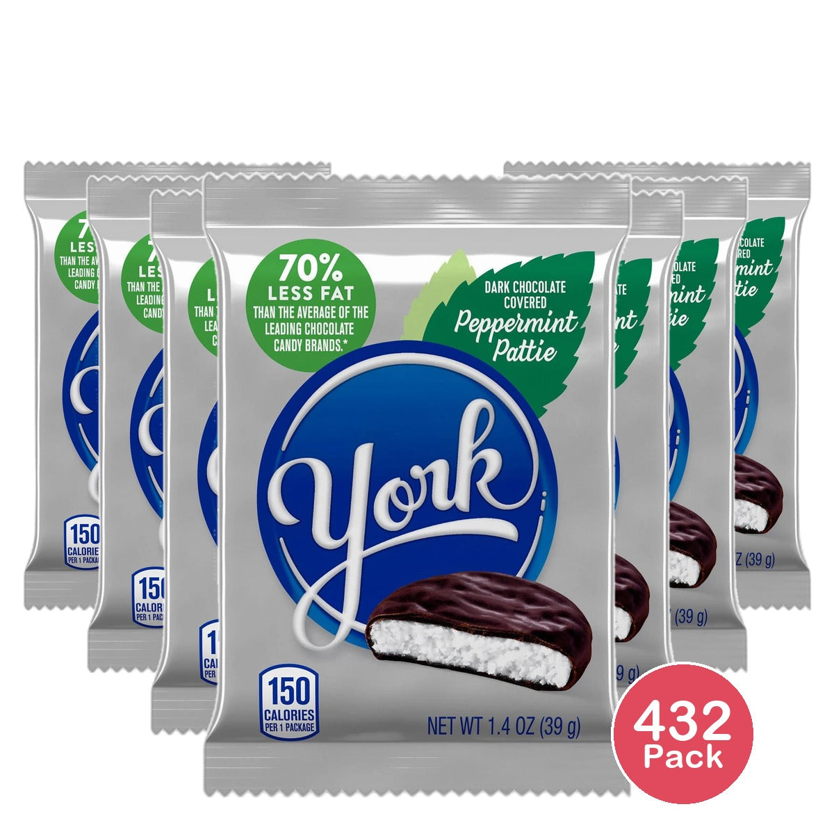 Hersheys York Dark Chocolate Peppermint Patties 1.4Oz (Pack of 432)