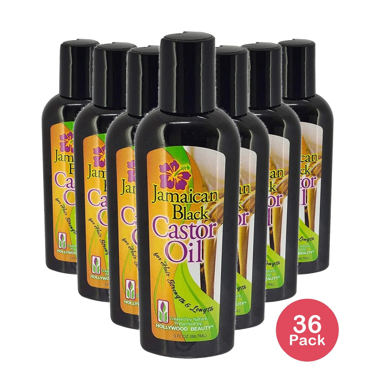 Hollywood Beauty Black Jamaican Castor Oil 3 Oz (Pack of 36)