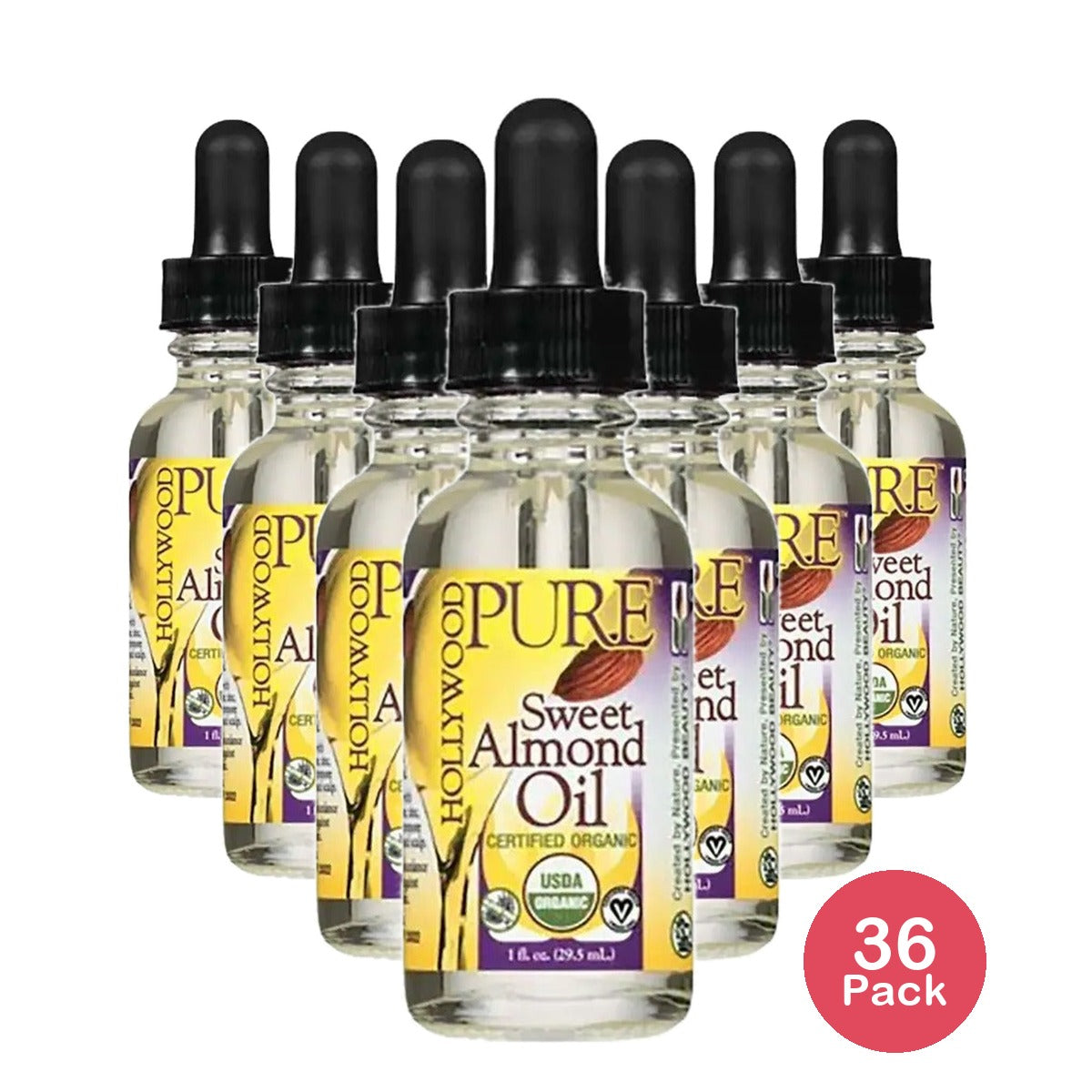 Hollywood Beauty Pure Sweet Almond Oil 1 Oz (Pack of 36)
