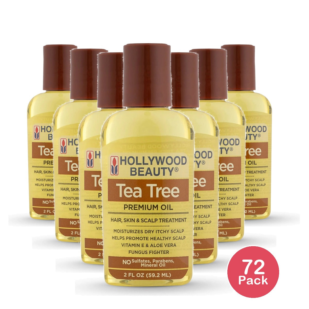 Hollywood Beauty Tea Tree Oil Skin and Scalp Treatment 2 Oz (Pack of 72)