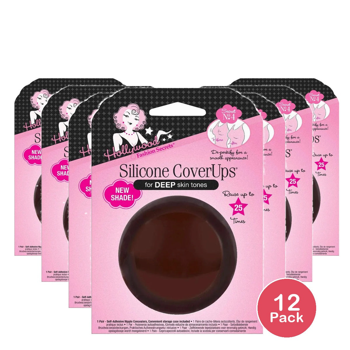 Hollywood Fashion Secrets:Silicone Coverups Deep Skin Tone 1.45oz (Pack of 12)
