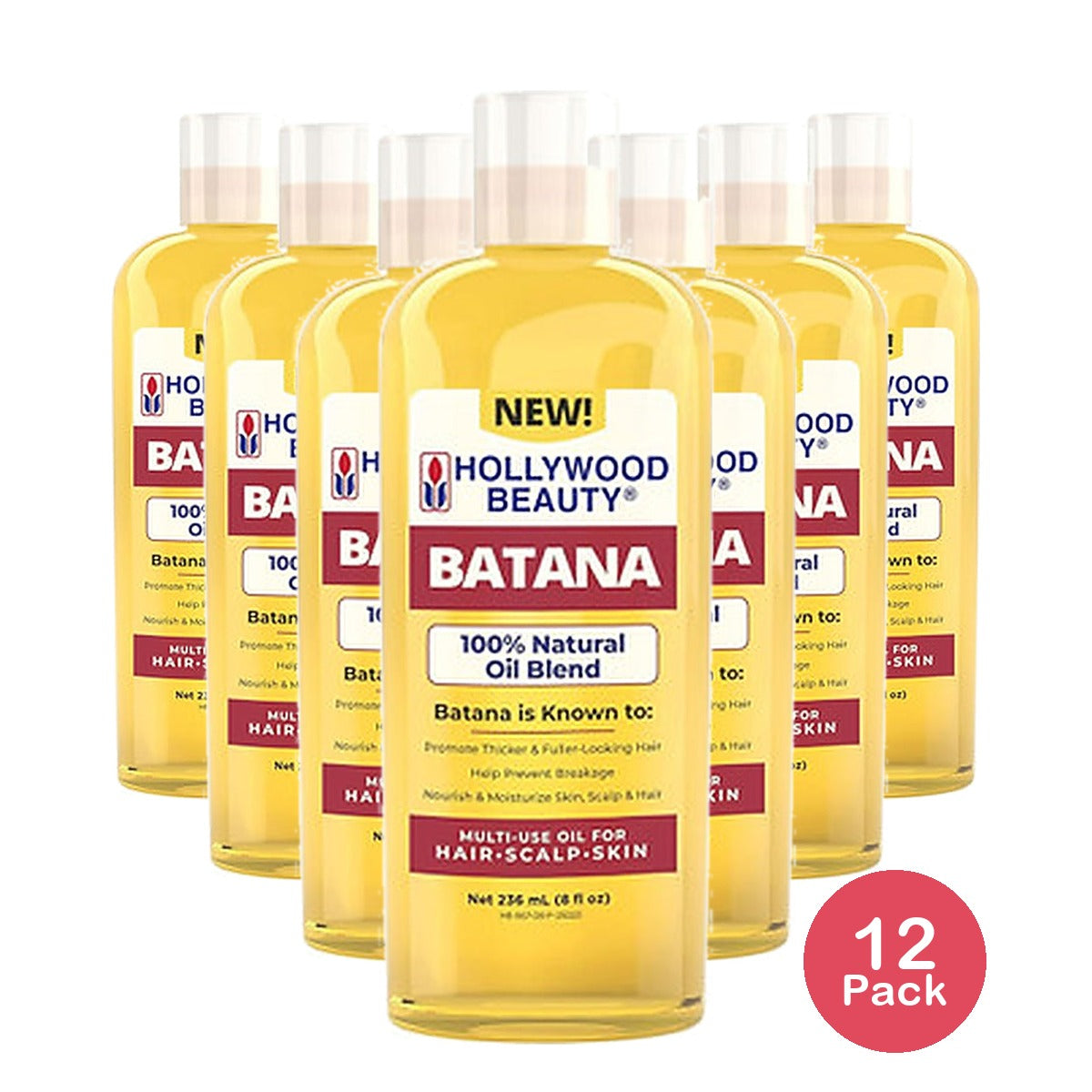 Hollywood Oil Batana Oil 8 Oz (Pack of 12)