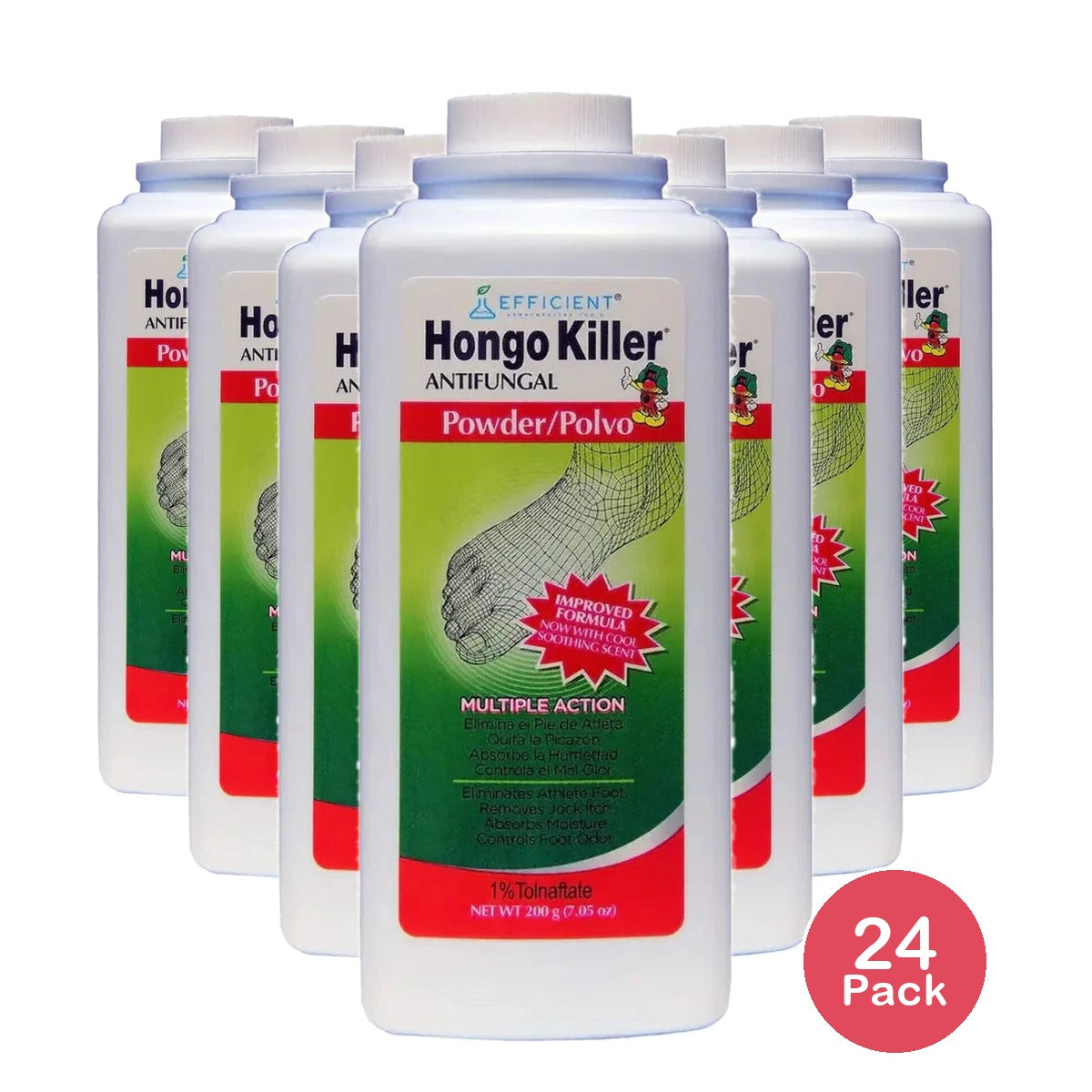 Hongo Killer Antifungal Powder. Athlete's Foot Ringworm and Jock Itch Relief.'s 7.5 Oz (Pack of 24)
