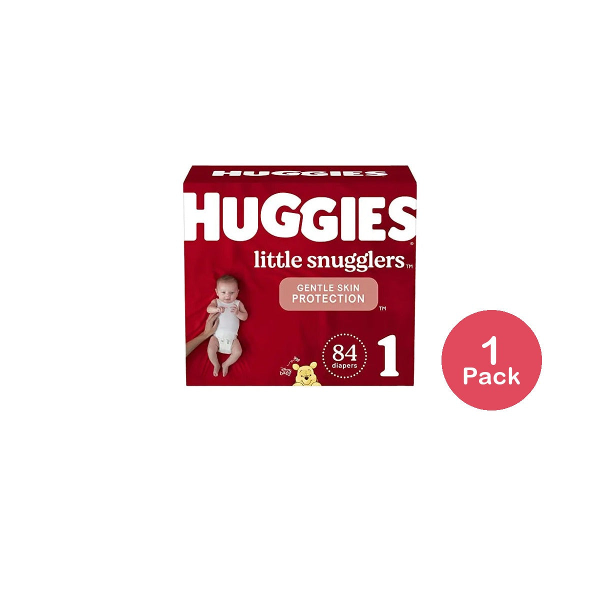 Huggies Little Snugglers Baby Diapers Size 1 84 Count 80oz (Pack of 1)