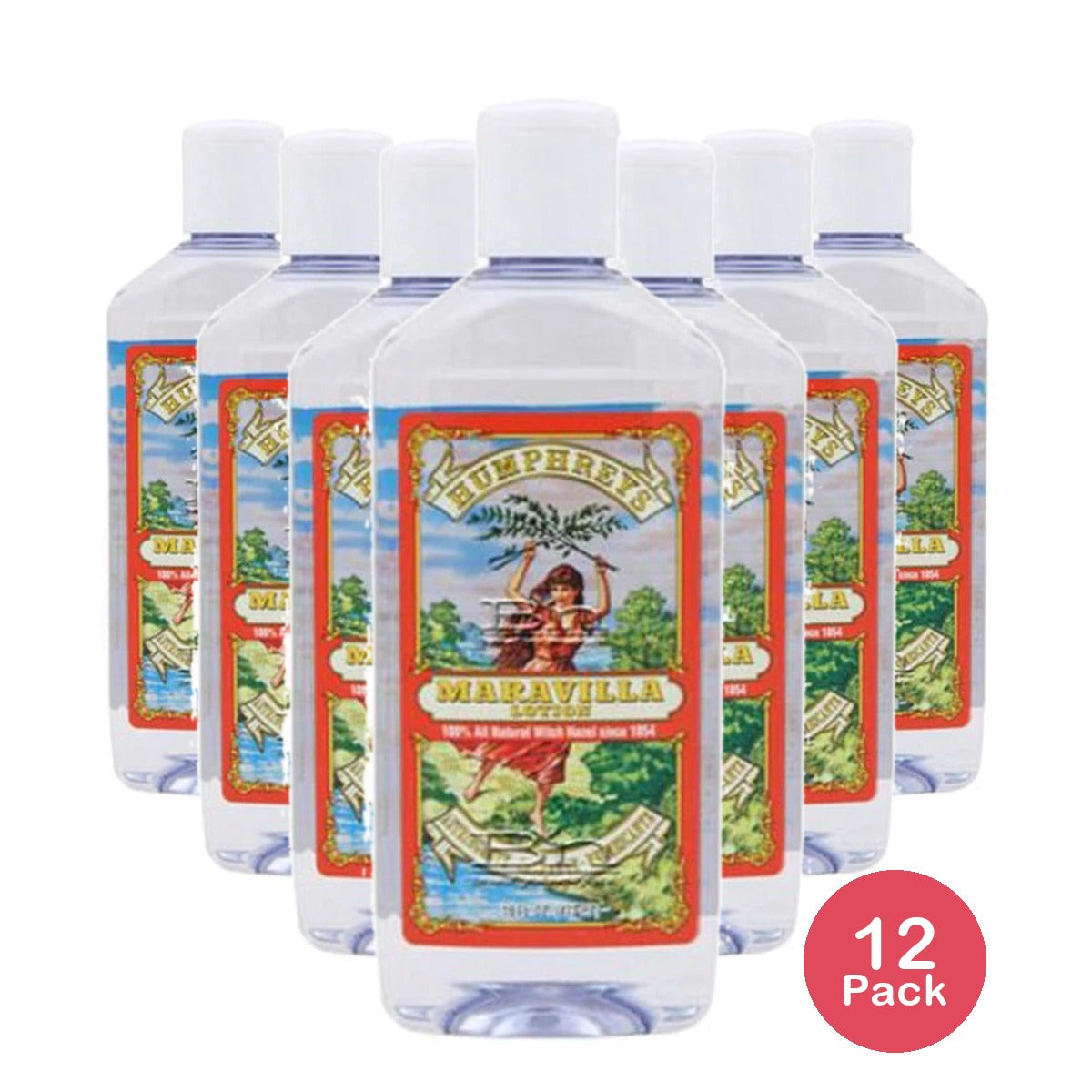 Humphreys Maravilla Witch Hazel Lotion 16 Oz. (Pack of 12)