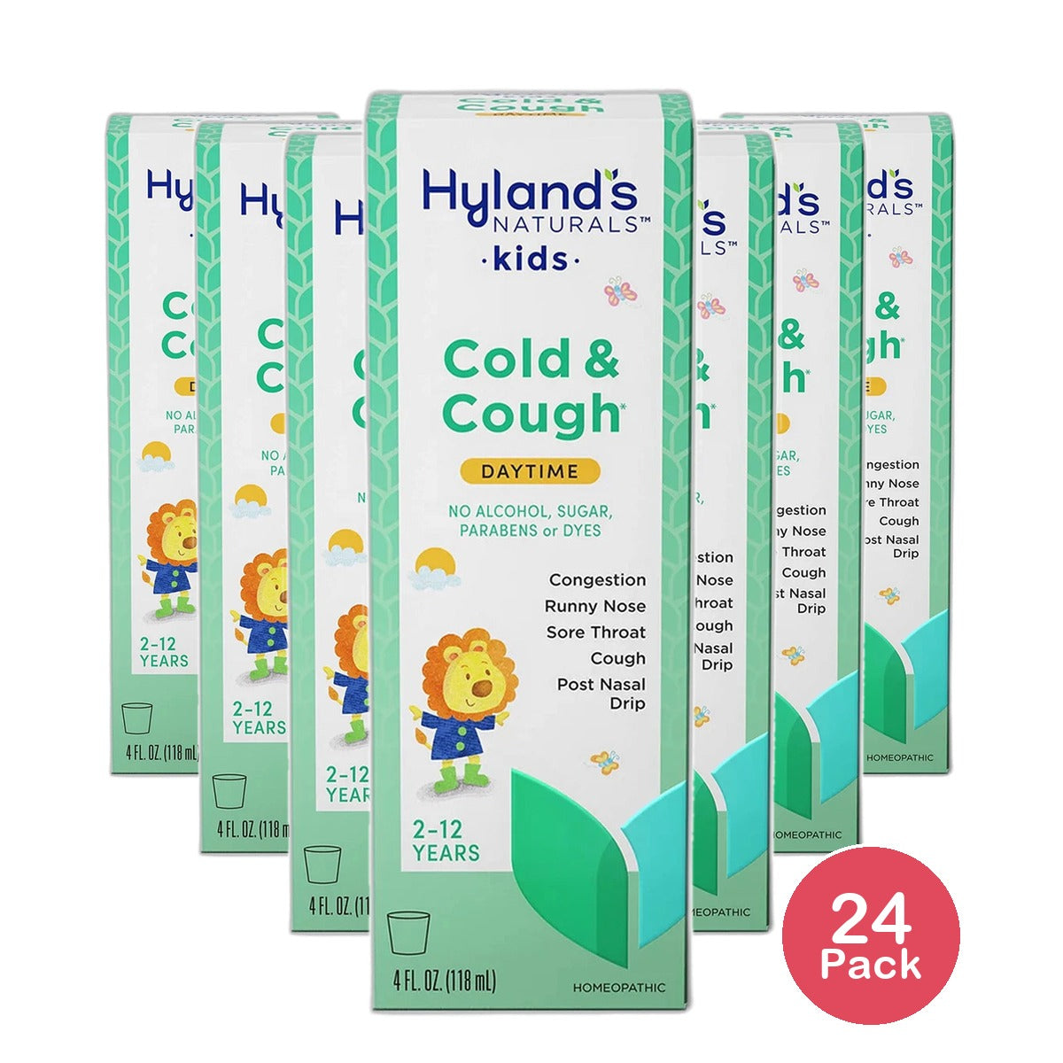 Hylands Cold N Cough 4 Kids Multi-Symptom Cold Relief Syrup 4Oz (Pack of 24)
