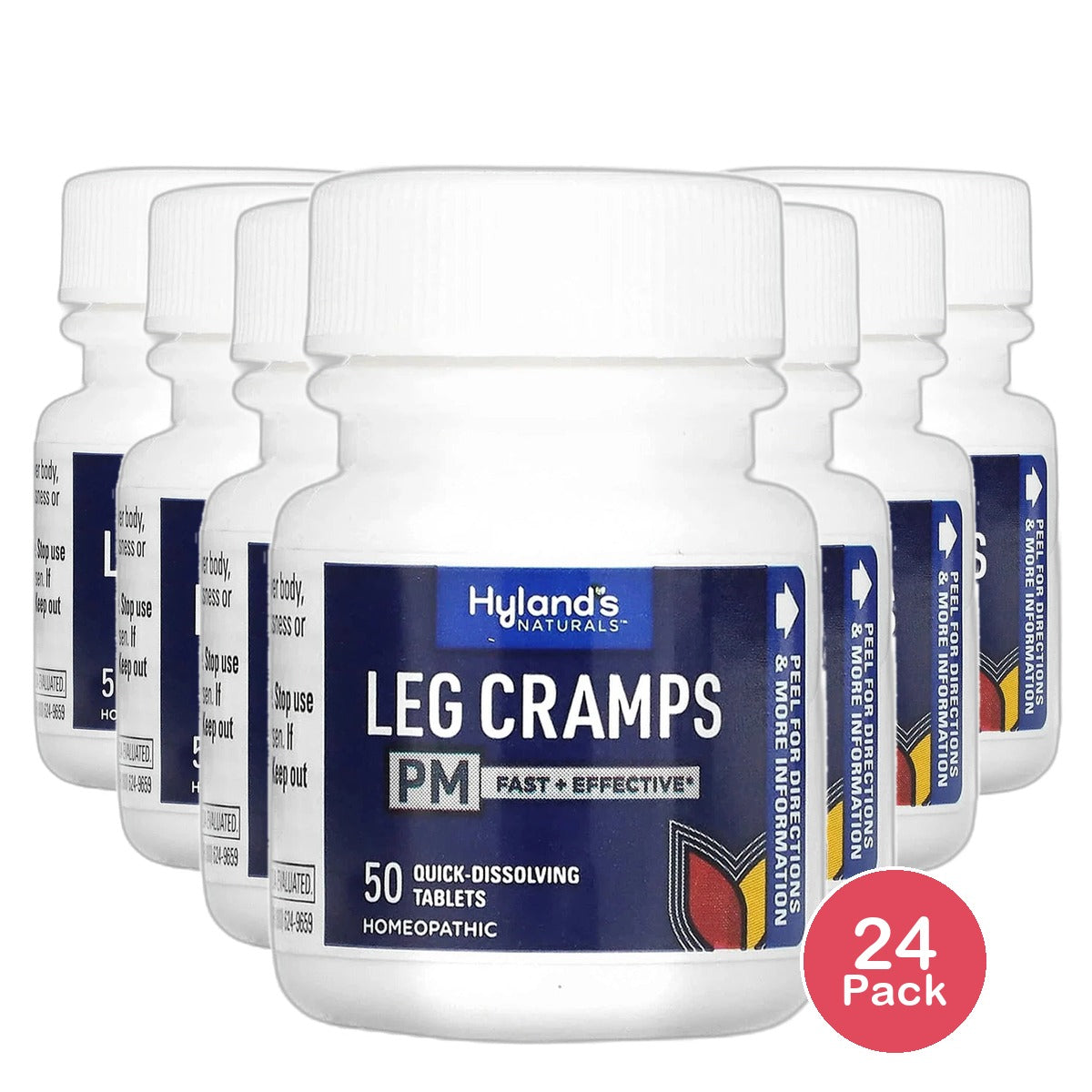 Hylands Leg Cramps PM Nighttime Cramp Relief Tablets 50 ea 1.28Oz (Pack of 24)