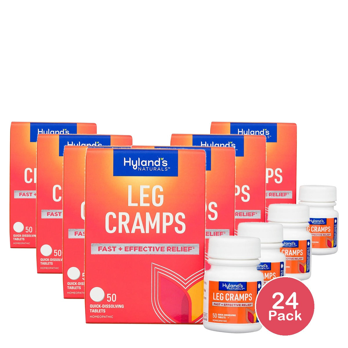 Hyland's Naturals Leg Cramp Relief 50 Count (Pack of 24)