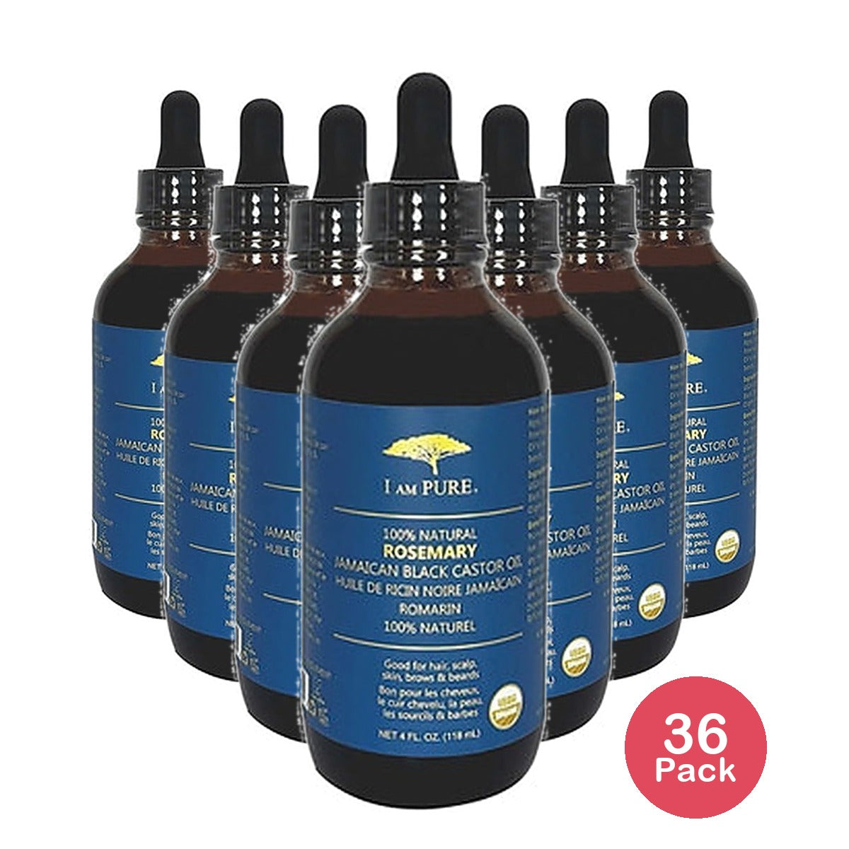 I Am Pure Rosemary Castor Oil 4 Oz (Pack of 36)