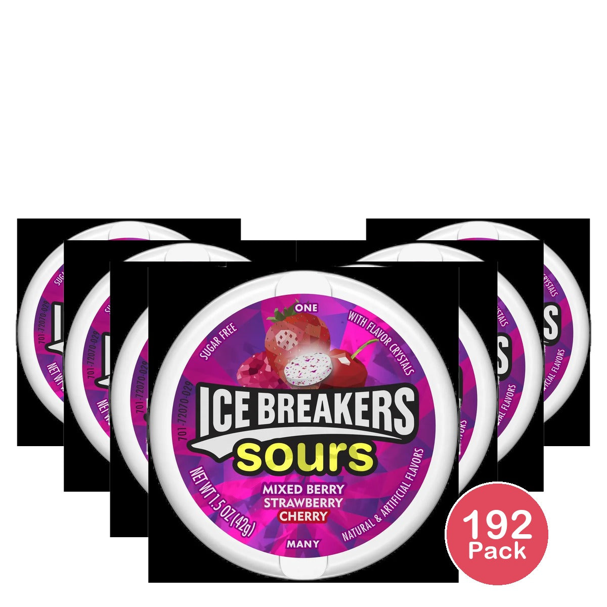 Ice Breakers - Berry Sours Sugar Free Mints 1.50 oz (Pack of 192)