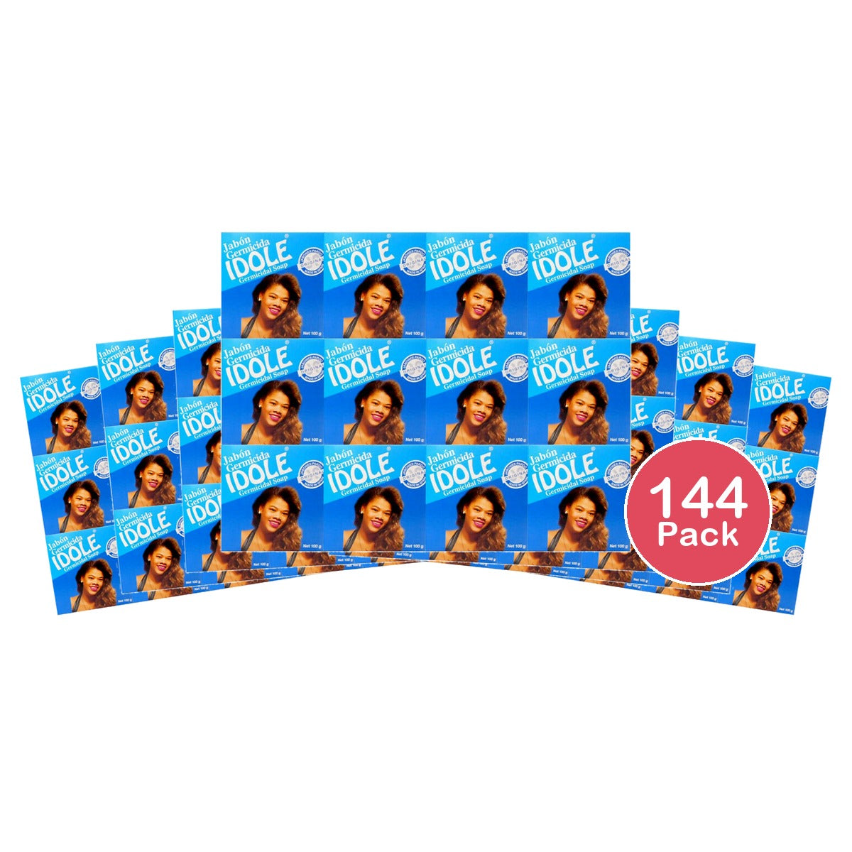 Idole Blue Germicidal Antiseptic Soap 100g (Pack of 144)
