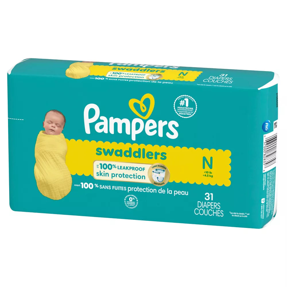 Pampers Swaddlers Sensitive Disposable Diapers - Size 0 - (Pack of 4)