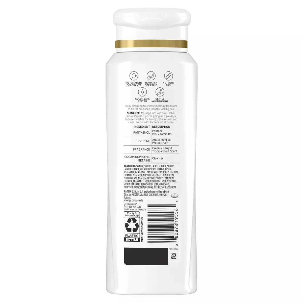Pantene Pro-V Daily Moisture Renewal Shampoo - 12 fl oz(Pack of 6)