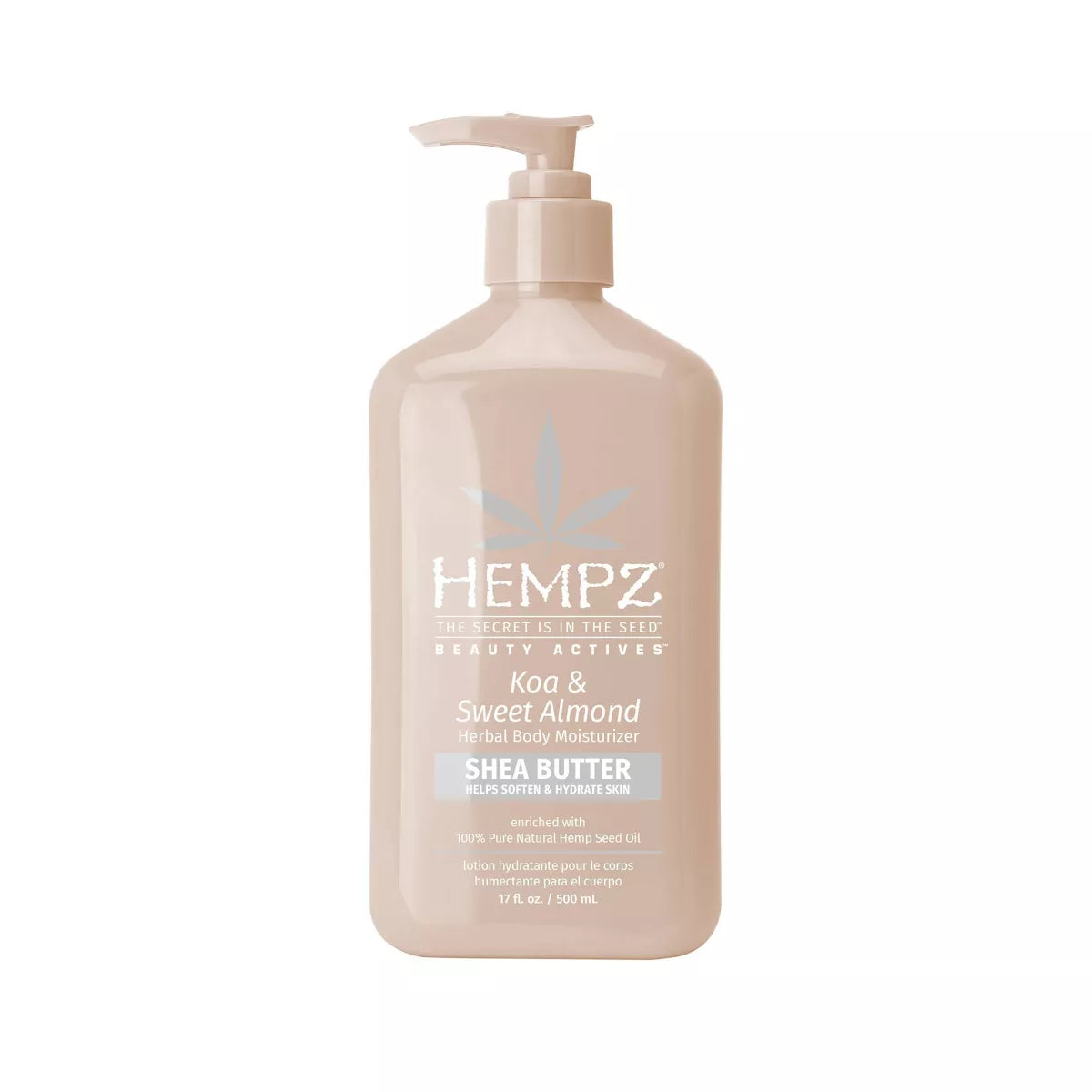 Hempz Koa & Sweet Almond Smoothing Herbal Body Moisturizer from Purebeau 17 fl oz (Pack of 12)