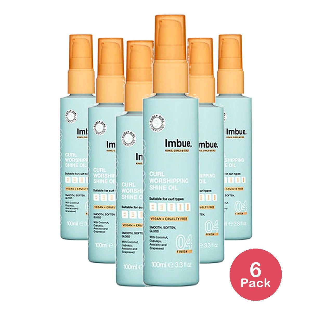 Imbue Curl Shine Oil 3.3 Oz (Pack of 6)