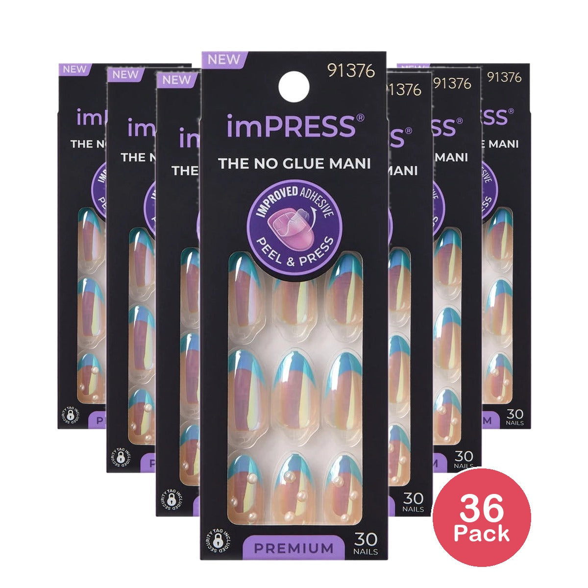 imPRESS Press-On Manicure Fake Nails - Best Life (Pack of 36)
