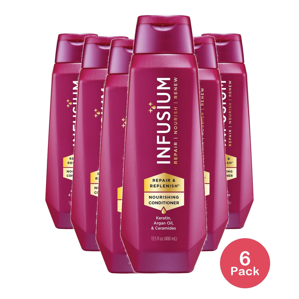 Infusium Moisturize & Replenish Conditioner 13.5 fl oz (Pack of 6)