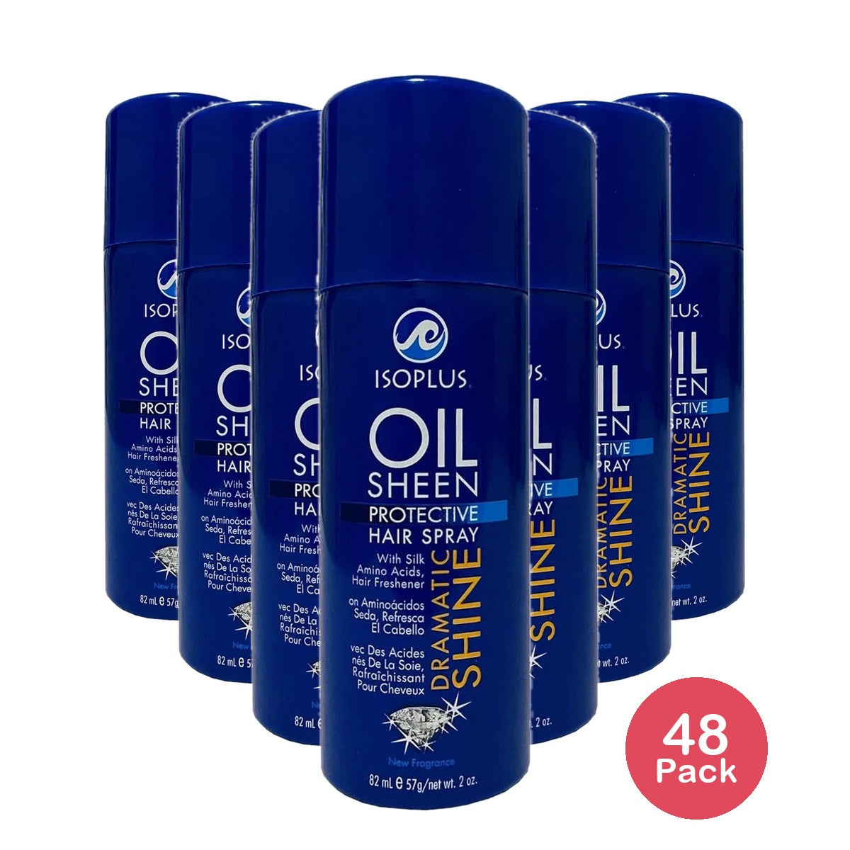 Isoplus Oil Sheen Hair Spray 2 oz. Shine Enhancing Unisex (Pack of 48)