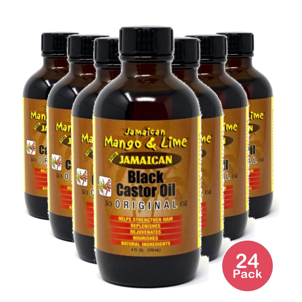 Jamaican Mango & Lime Black Castor Oil 2 Oz (Pack of 24)