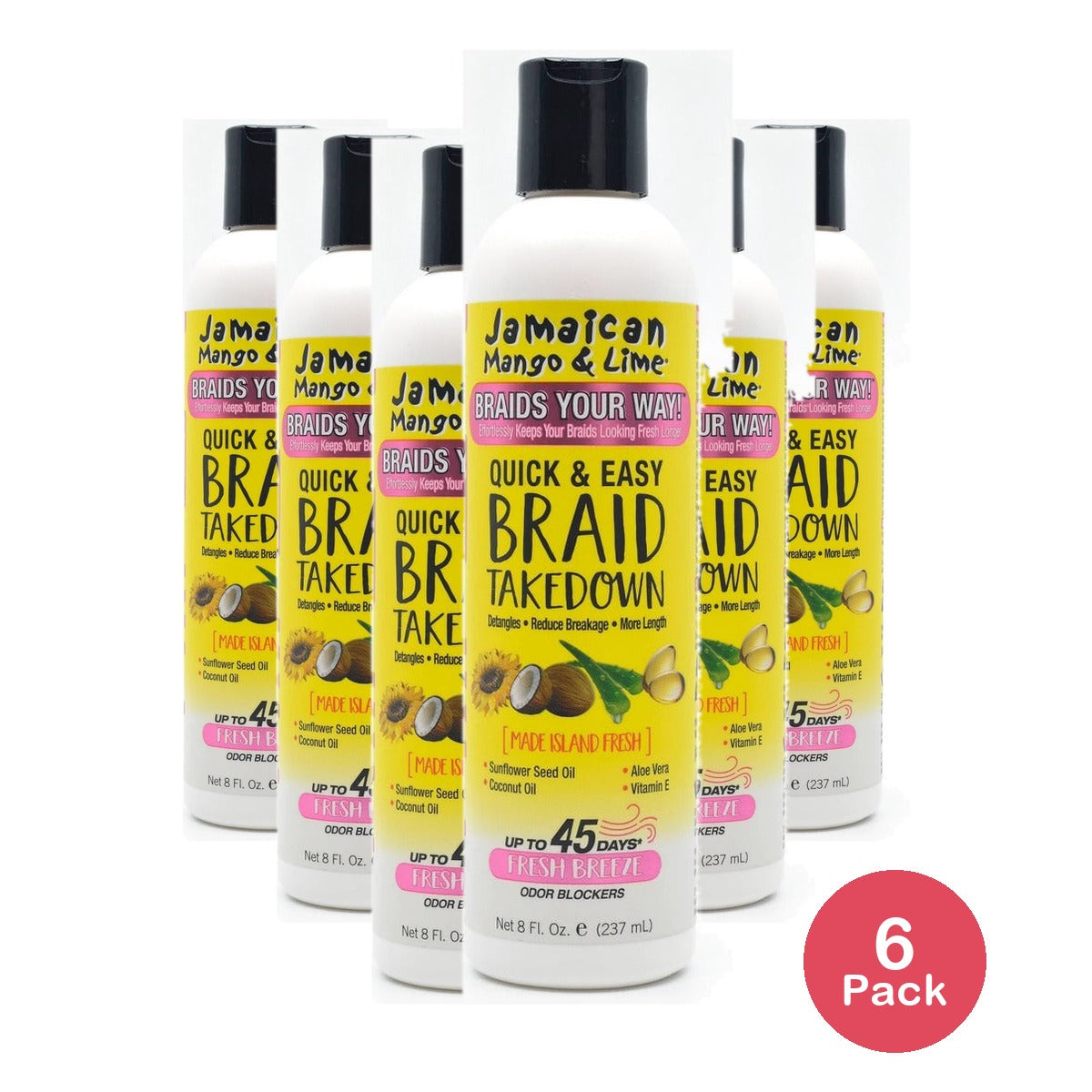 Jamaican Mango & Lime Braid Your Way Braid Takedown 8 Oz (Pack of 6)