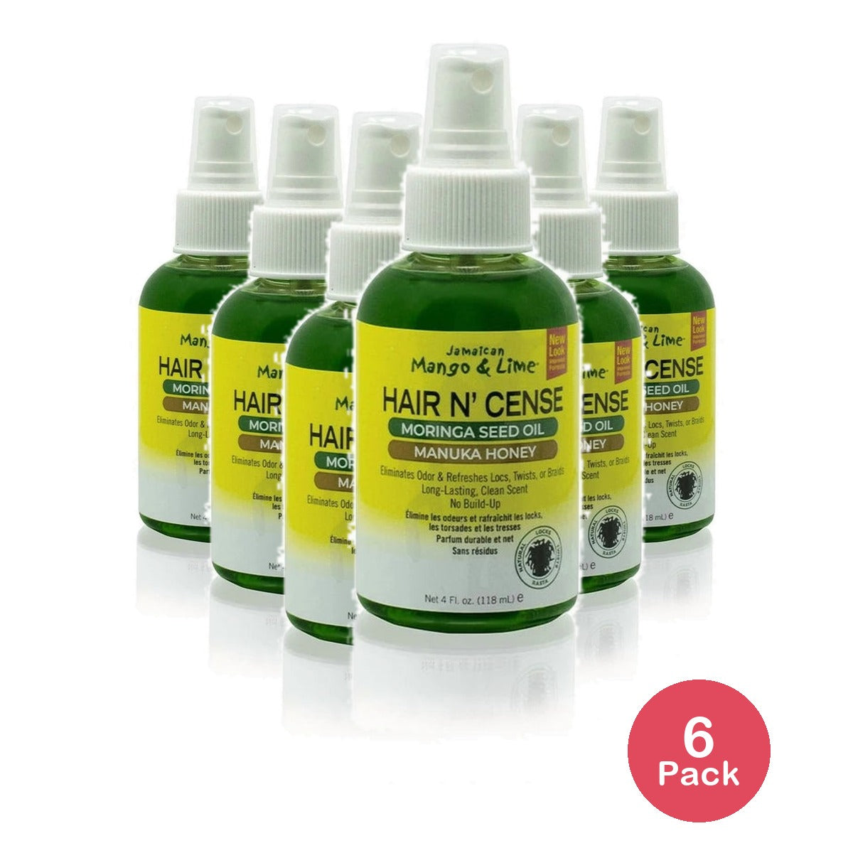 Jamaican Mango Lime - Hair N Sense Moringa Seed Oil 4 Oz (Pack of 6)