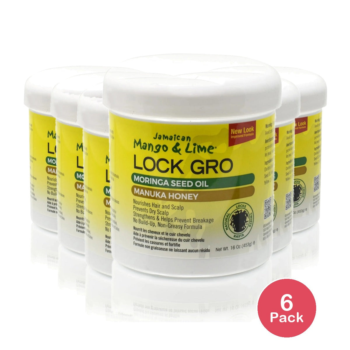Jamaican Mango & Lime Lock Gro 16 Oz (Pack of 6)