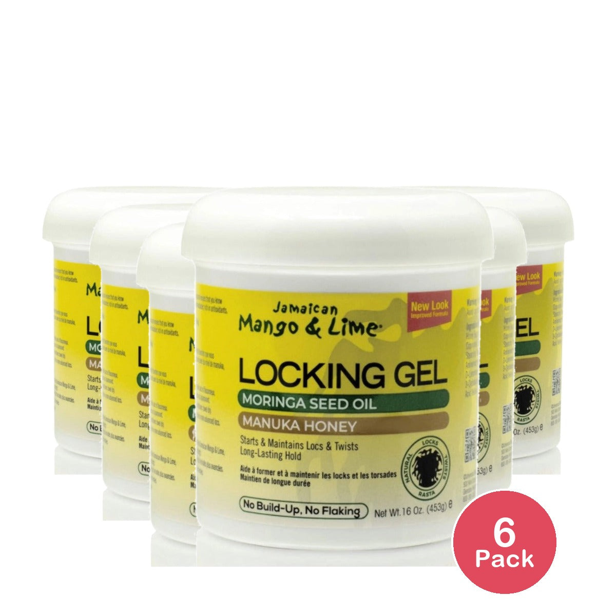 Jamaican Mango & Lime Locking Hair Gel 16 Oz (Pack of 6)