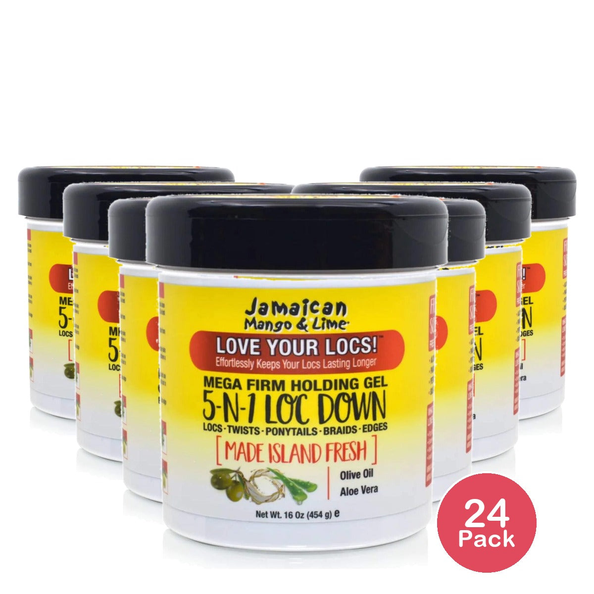 Jamaican Mango & Lime Mega Firm 5-N-1 Loc Down Gel 1.5 Oz (Pack of 24)