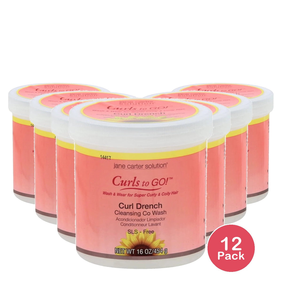 Jane Carter Solution Curl Drench Cleansing Co-Wash 16 Oz. (Pack of 12)