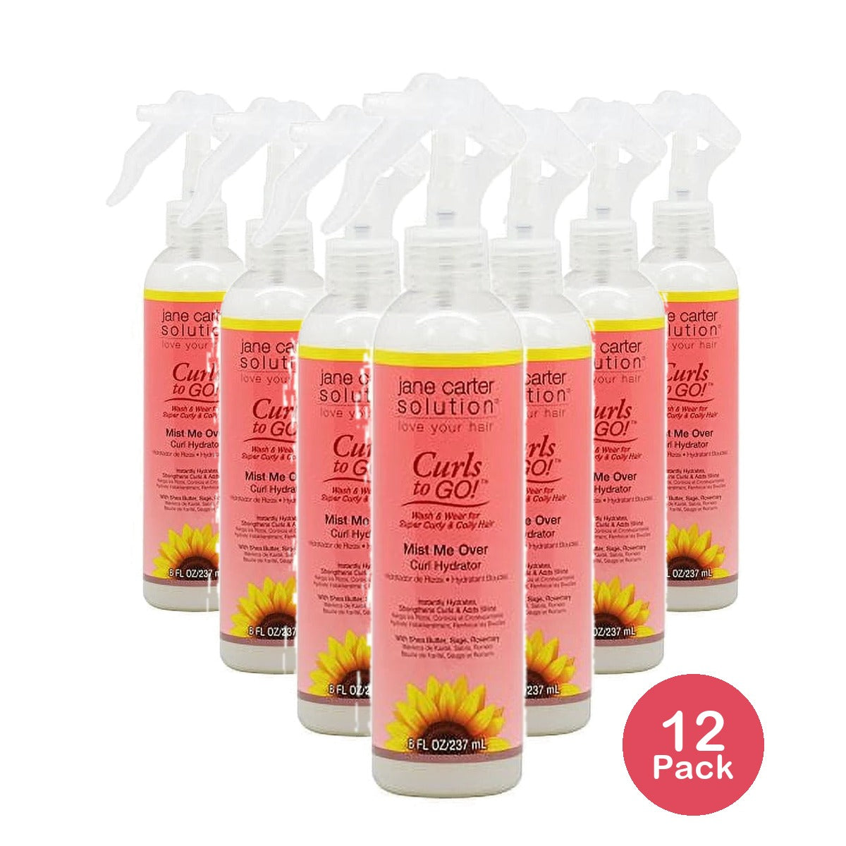 JANE CARTER SOLUTION Curls to Go Conditioning Mist (8oz) - Hydrating (Pack of 12)