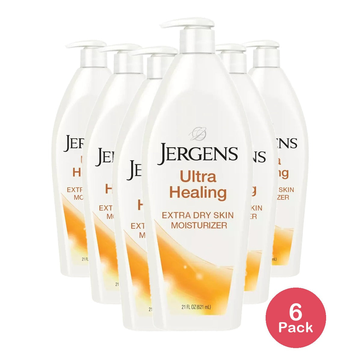 Jergens Ultra Healing Body Lotion Moisturizer for Dry Skin with Vitamins C 21 Fl. Oz (Pack of 12)