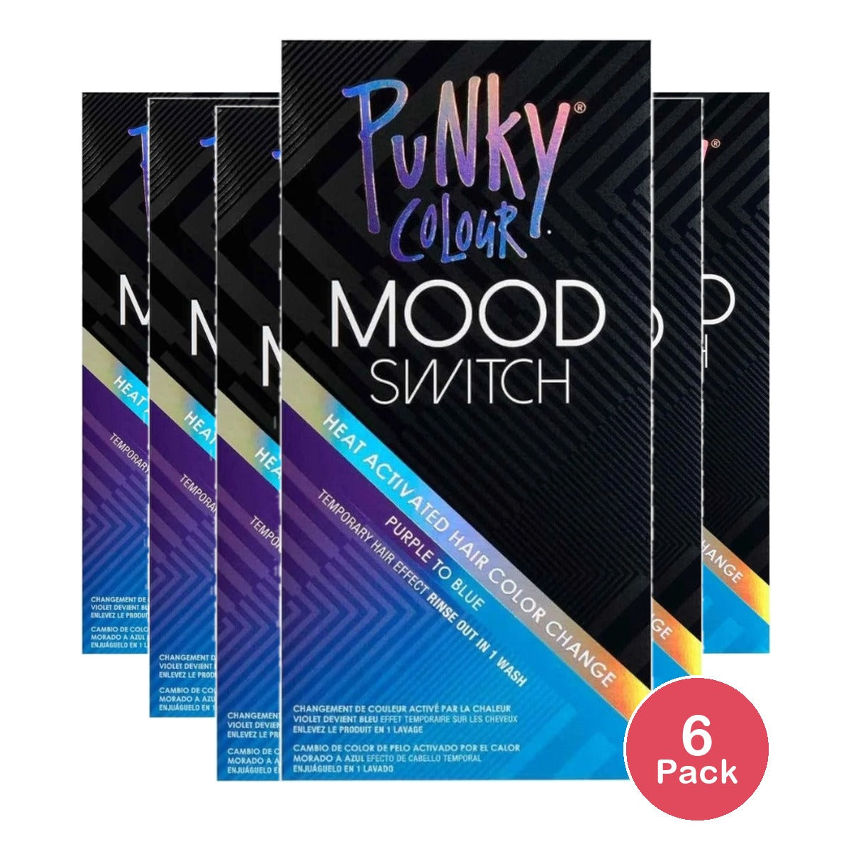 Jerome Russell Punky Colour Mood Switch Purple to Blue (Pack of 6)