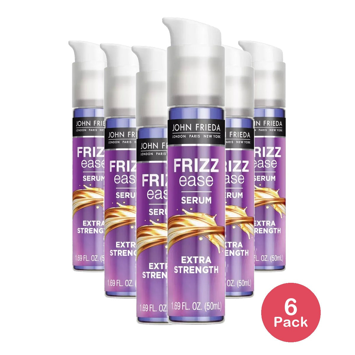 John Frieda Frizz Ease Extra Strength Hair Serum 1.69Oz (Pack Of 6)
