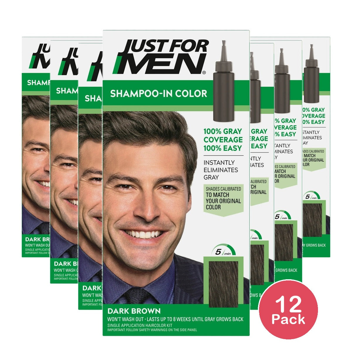 Just For Men Shampoo In Dark Brown H-46 (Pack of 12)