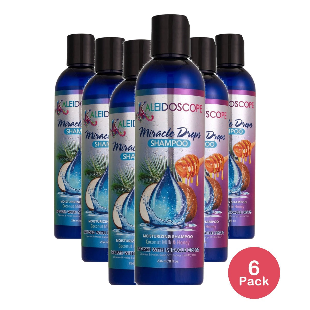 Kaleidoscope Miracle Miracle Drops Shampoo 8 Oz (Pack of 6)