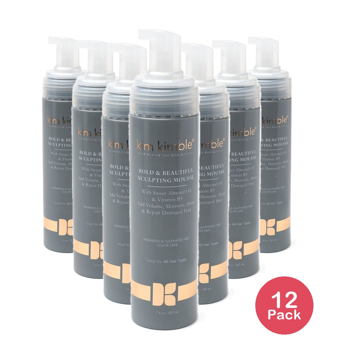 Kim Kimble Healing Bold & Beautiful Sculpting Mousse 7 Oz (Pack of 12)