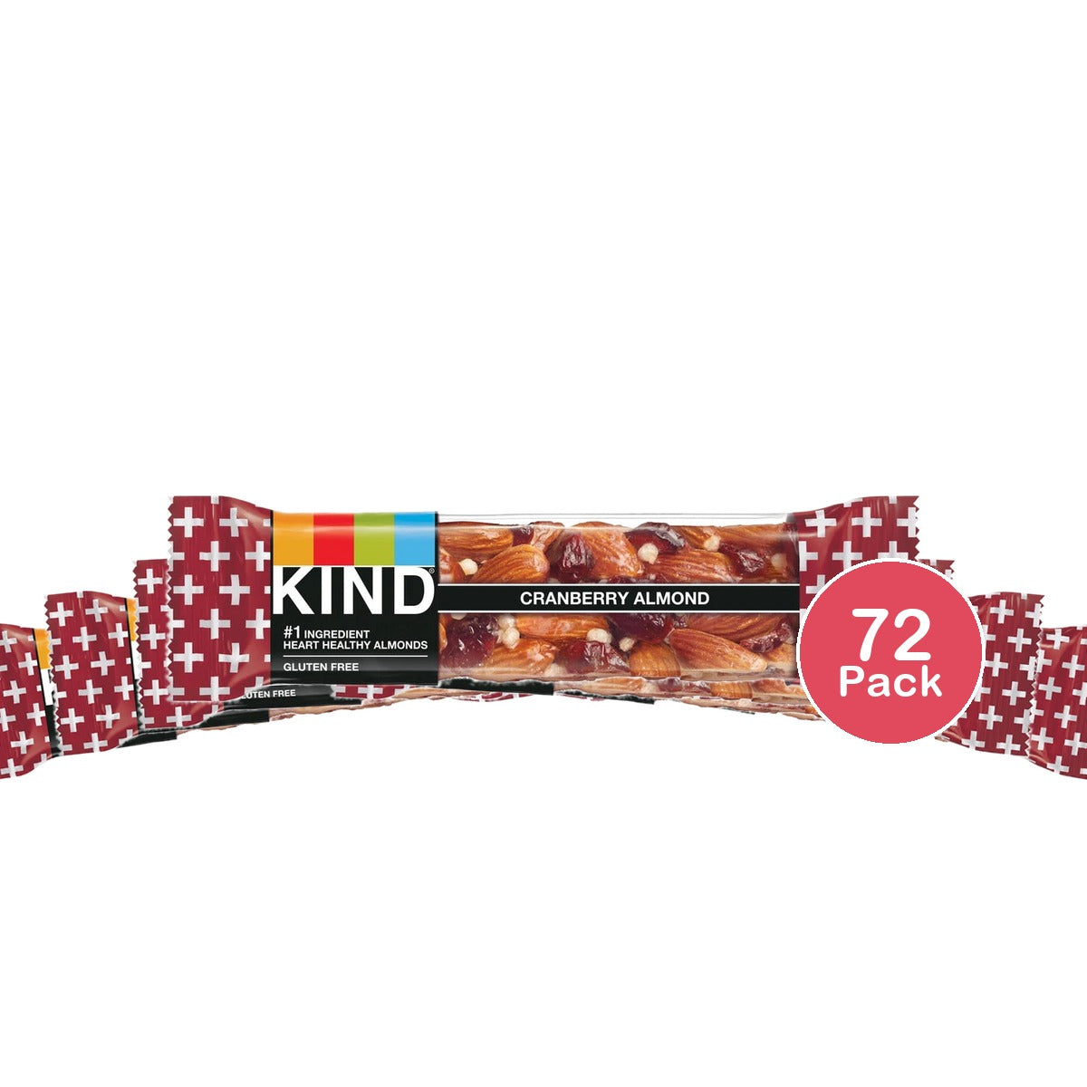 KIND, PLUS ANTIOXIDANTS BAR WITH MACADAMIA NUTS, CRANBERRY ALMOND 1.4 Oz(Pack of 72)