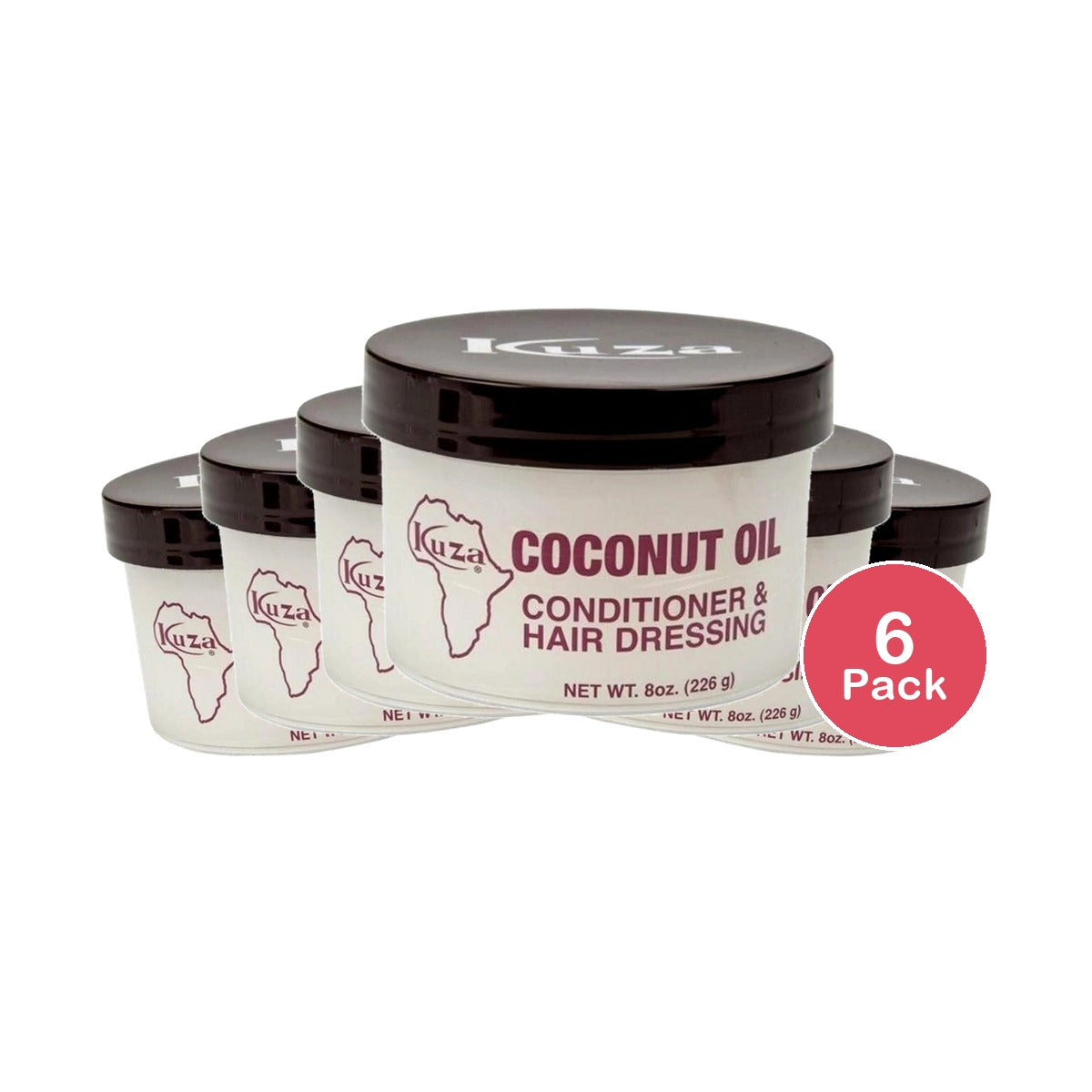 Kuza Coconut Oil Conditioner And Hair Dressing 8oz (Pack of 3)