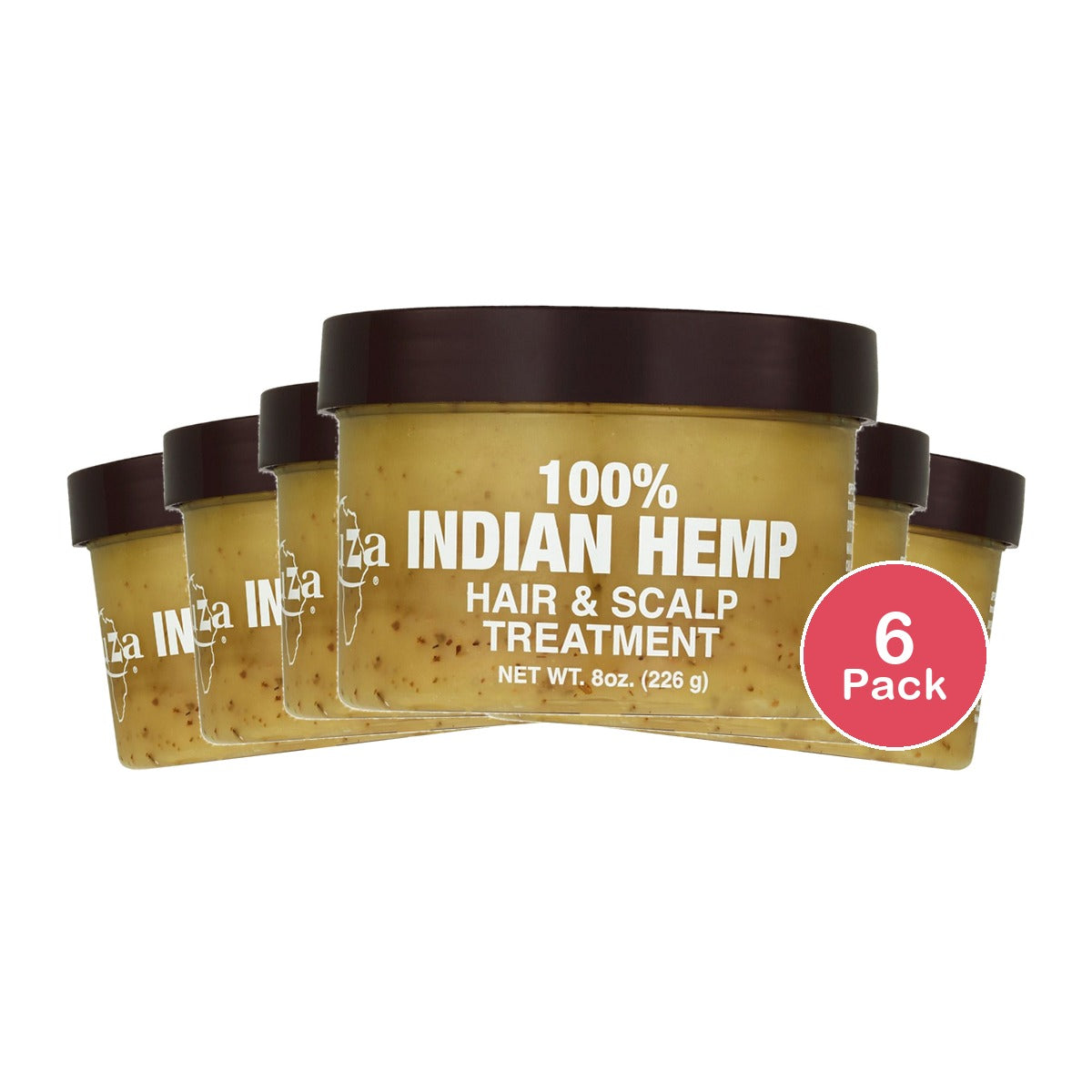 Kuza Indian Hemp Hair & Scalp Treatment 8 Oz (Pack of 6)