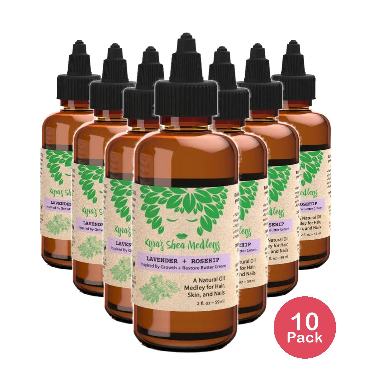 Kyra's Shea Lavender & Rosehip Oil 2 Fl Oz (Pack of 10)