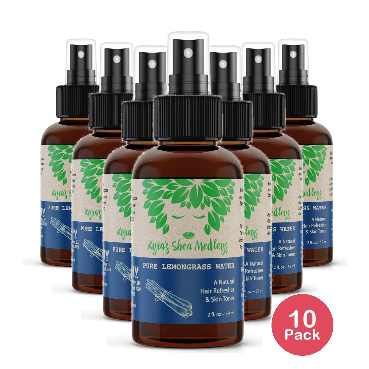 Kyra's Shea Lemongrass Water Mist 2 Oz (Pack of 10)