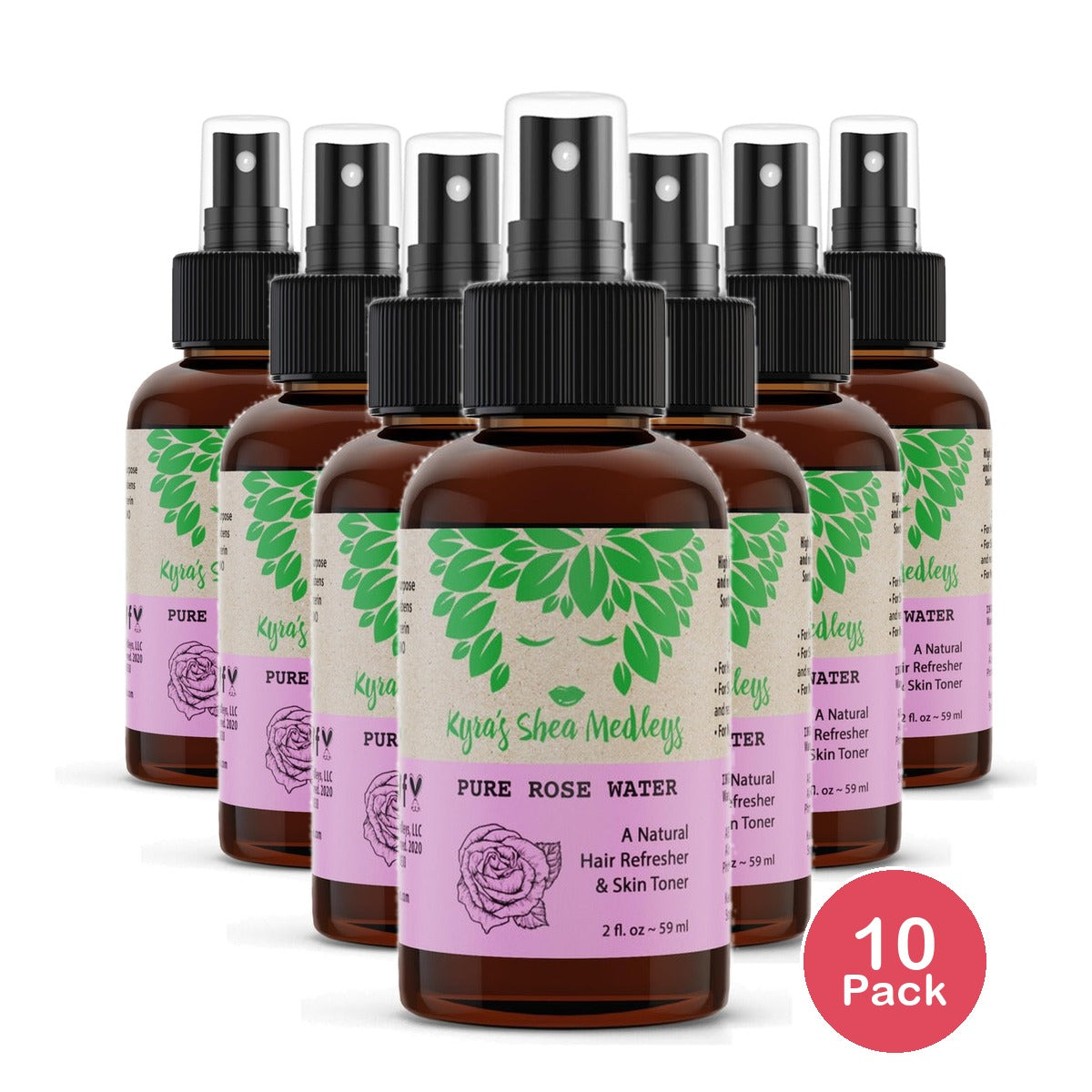 Kyra's Shea Medleys Rose Water Toner Mist 4 Oz (Pack of 10)