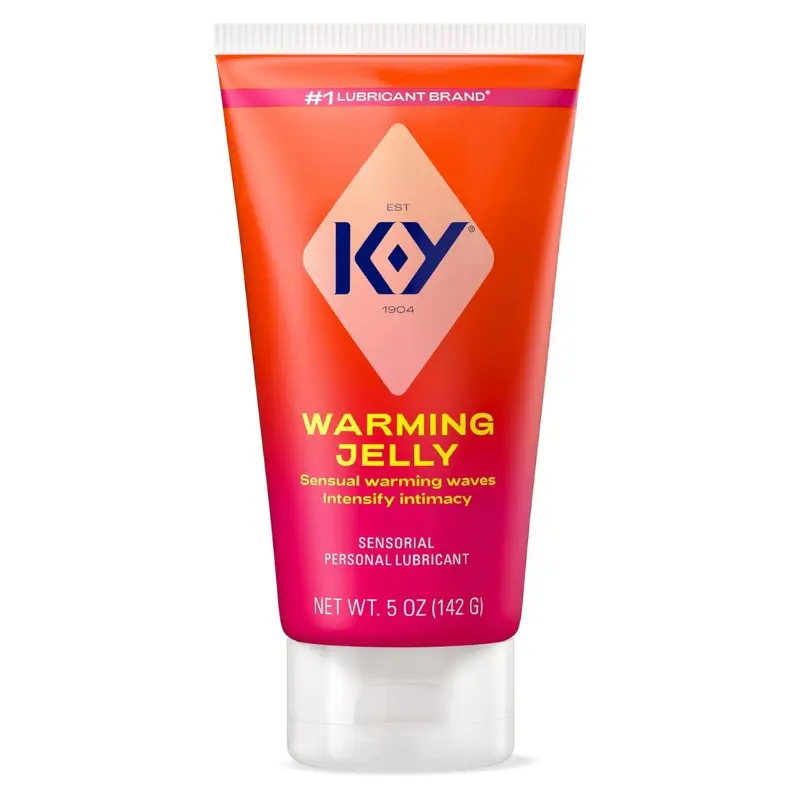 K-Y Warming Jelly Lube Sensorial Personal Lubricant Glycol Based Formula Safe 5 Oz (Pack of 24)