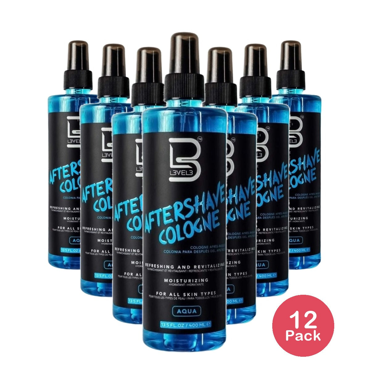 L3VEL3 After Shave Spray Cologne 13.5 Oz (Pack of 12)
