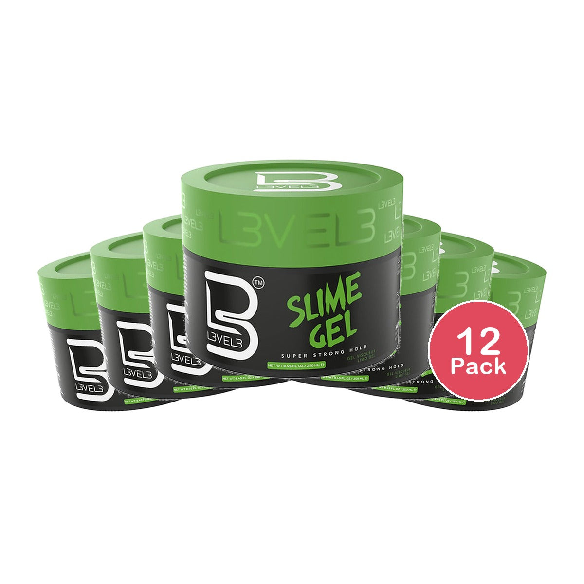 L3VEL3 Slime Hair Gel 8.45 Oz (Pack of 12)