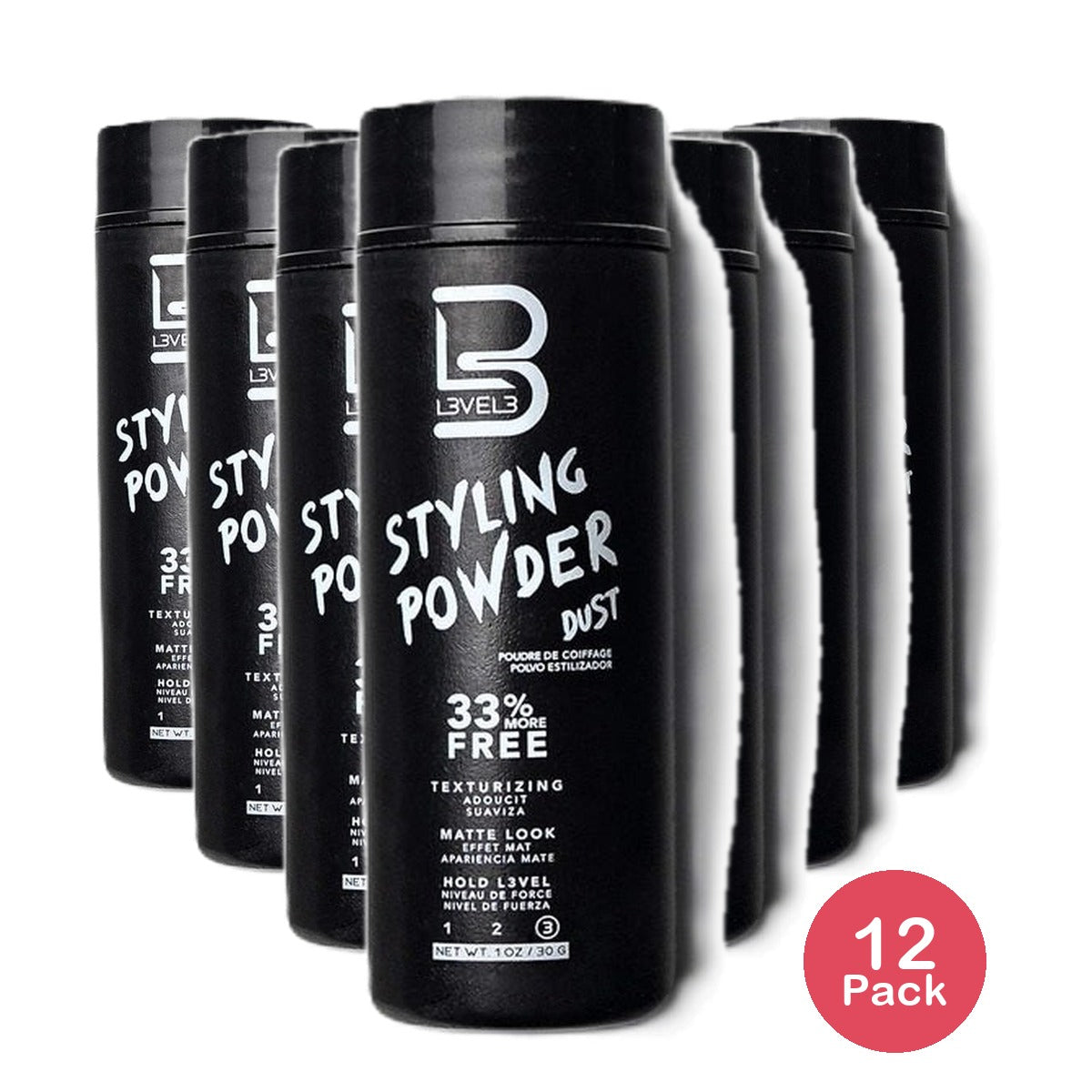 L3VEL3 Styling Powder 1 Oz (Pack of 12)