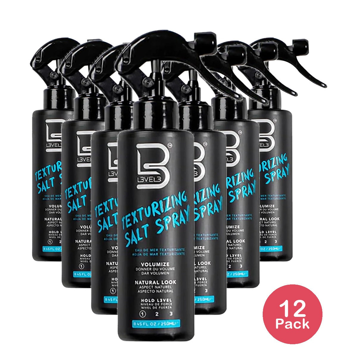 L3VEL3 Texturizing Sea Salt Spray 8.45 Oz (Pack of 12)