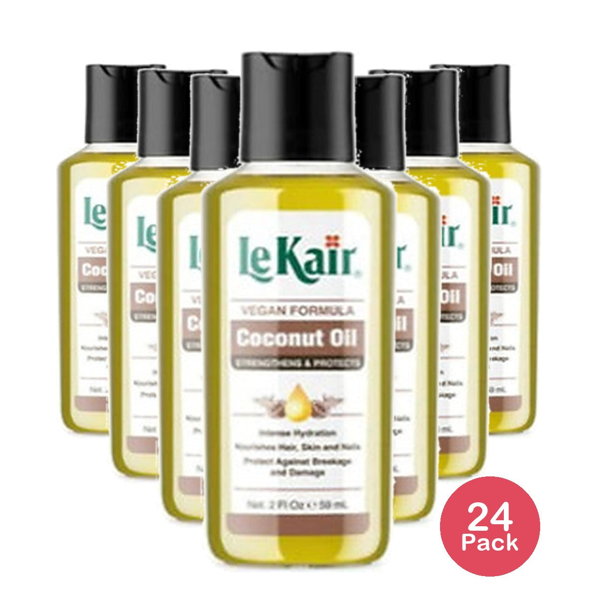 Lekair Hair & Skin Oil Coconut 2 Oz (Pack of 24)