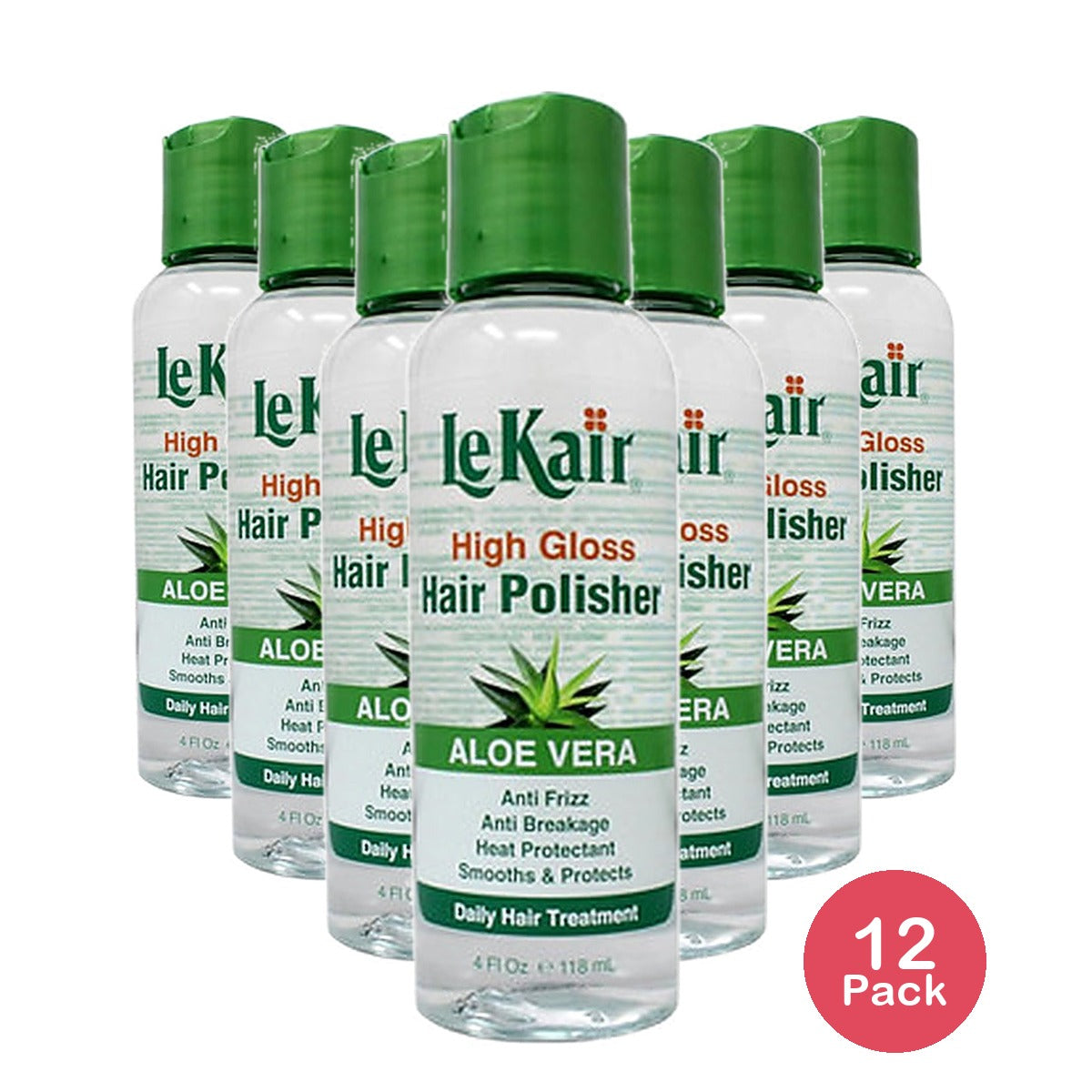 Lekair Polish Gloss Aloe Vera 4 Oz (Pack of 12)